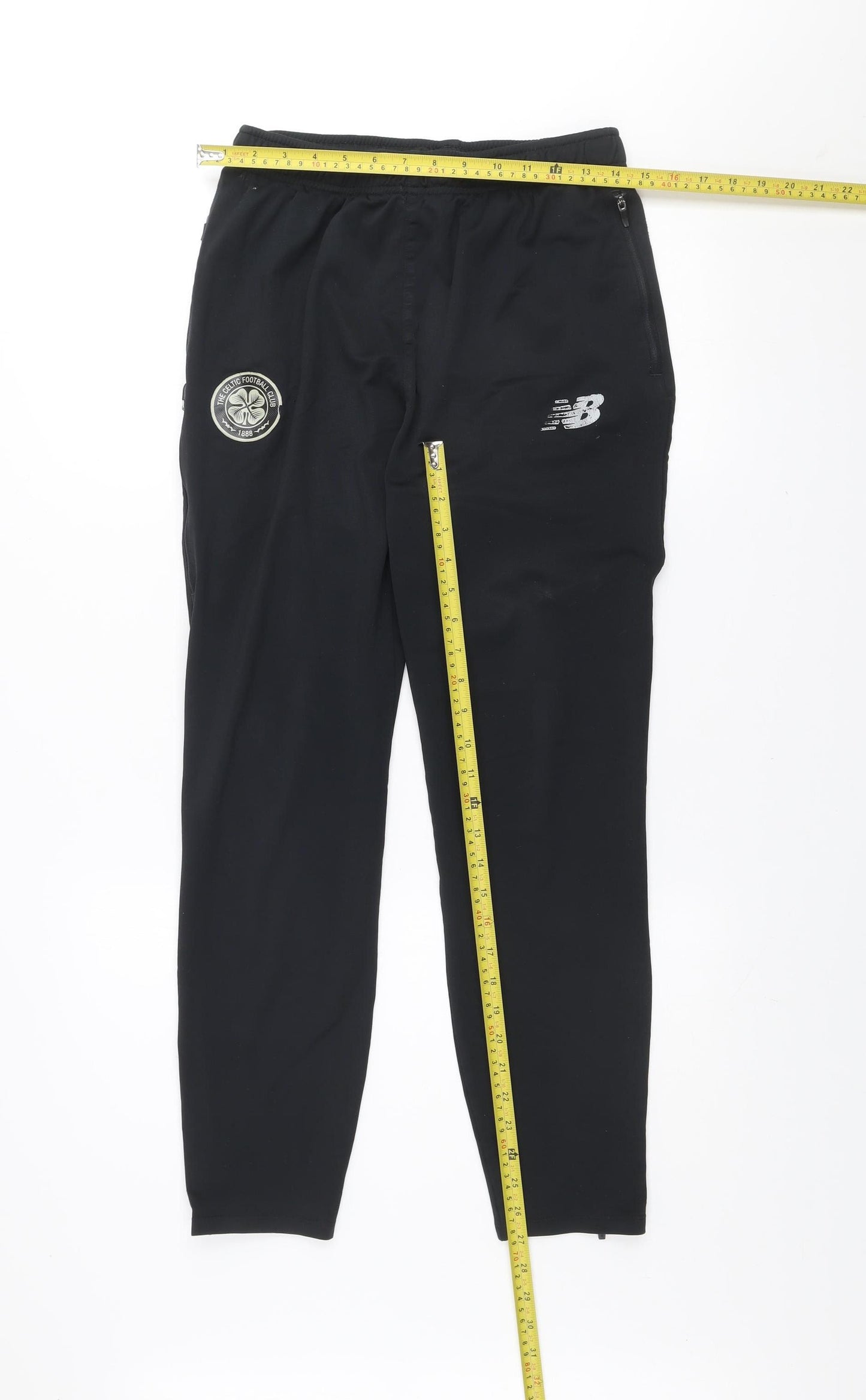 New Balance Men's Black Celtic FC Track Pants Size M Regular Fit