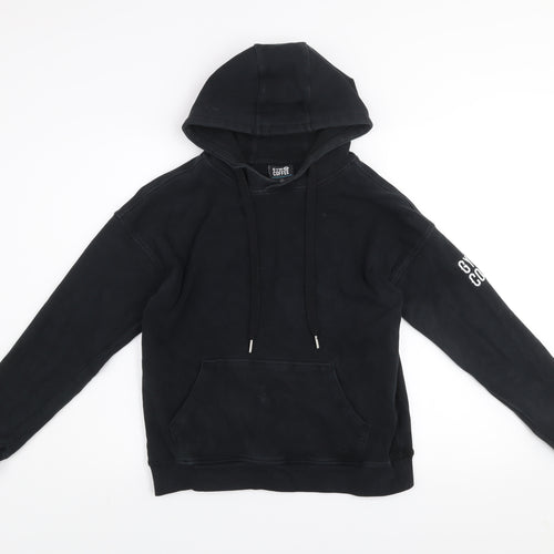 Gym+Coffee Women's Black Hoodie Medium Pullover Cotton Athleisure