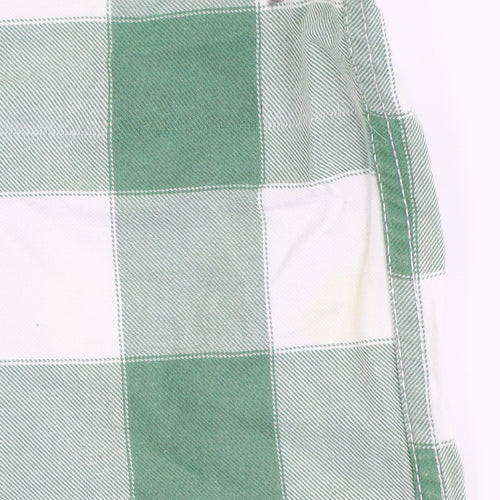 Tokyo Laundry Men's Green Checked Long Sleeve Cotton Shirt Size L