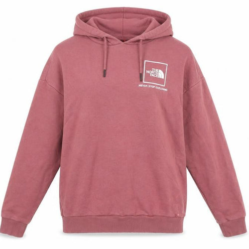 The North Face Womens Mauve Pullover Hoodie Small Cotton Blend Casual