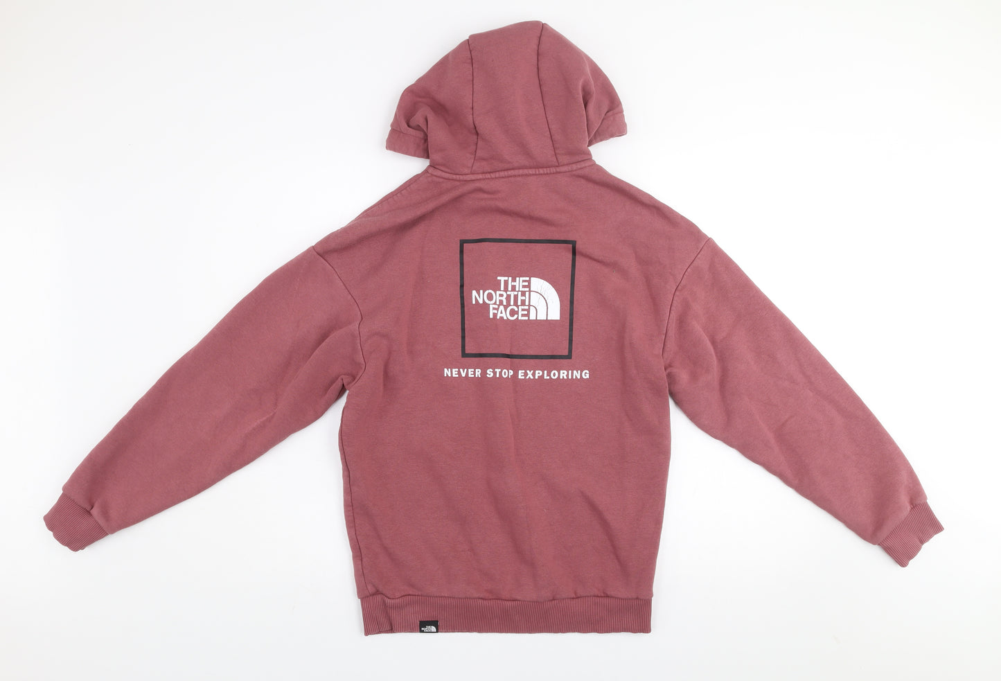 The North Face Womens Mauve Pullover Hoodie Small Cotton Blend Casual