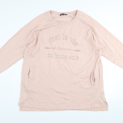 Debenhams The Collection Women Pink Pullover Sweatshirt Size 22 Cotton Blend