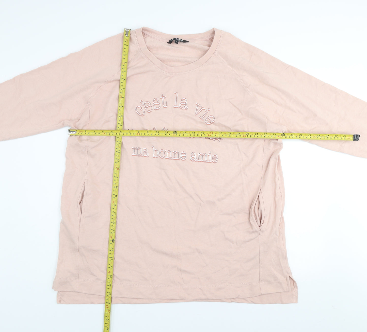Debenhams The Collection Women Pink Pullover Sweatshirt Size 22 Cotton Blend
