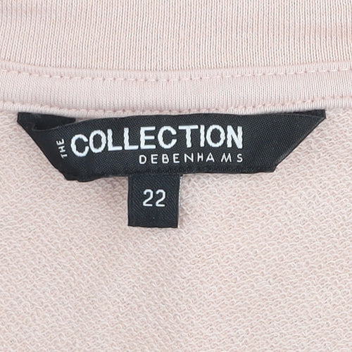 Debenhams The Collection Women Pink Pullover Sweatshirt Size 22 Cotton Blend