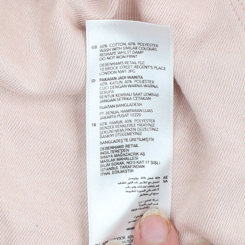 Debenhams The Collection Women Pink Pullover Sweatshirt Size 22 Cotton Blend