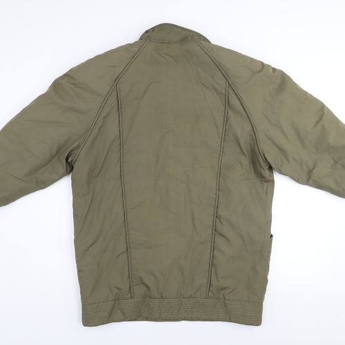 Rossetti Womens Khaki Green Quilted Mid-Length Padded Coat Size 10