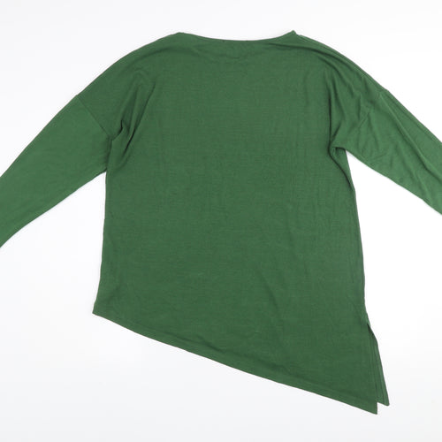 Carry Casual Women’s Green XL Relaxed Fit Tunic Jumper
