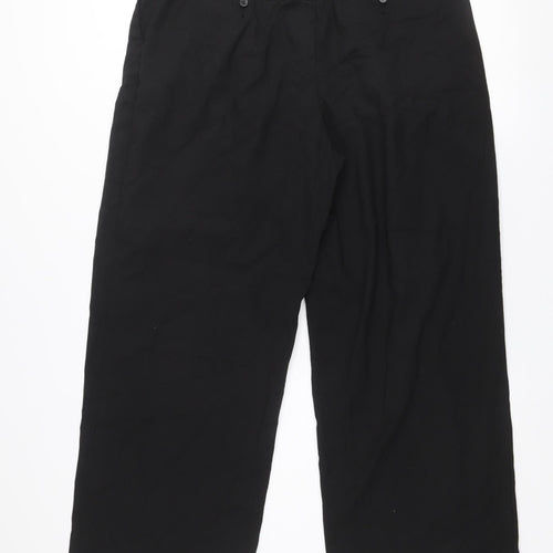Next Women's Black Size 16 Regular Pleated Work Trousers
