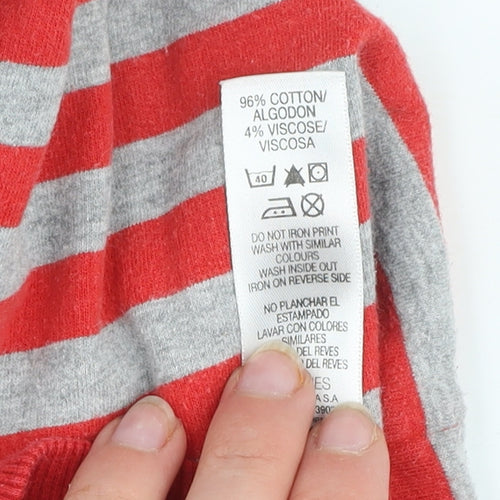 Dunnes Boys Red Grey Striped Cars Lightning McQueen Hoodie 3-4 Years