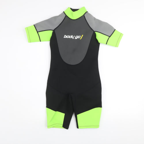 Body Go Boys Black Neoprene Short Sleeve Wetsuit Age 10