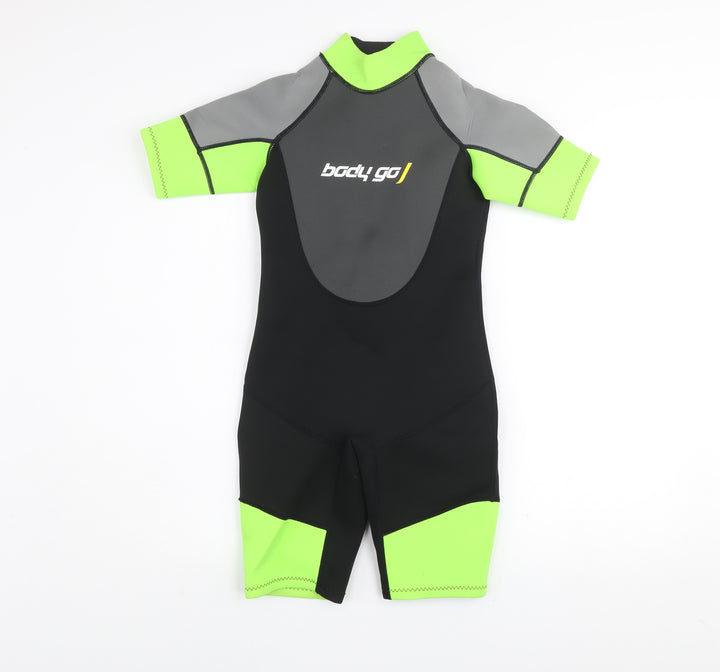 Body Go Boys Black Neoprene Short Sleeve Wetsuit Age 10