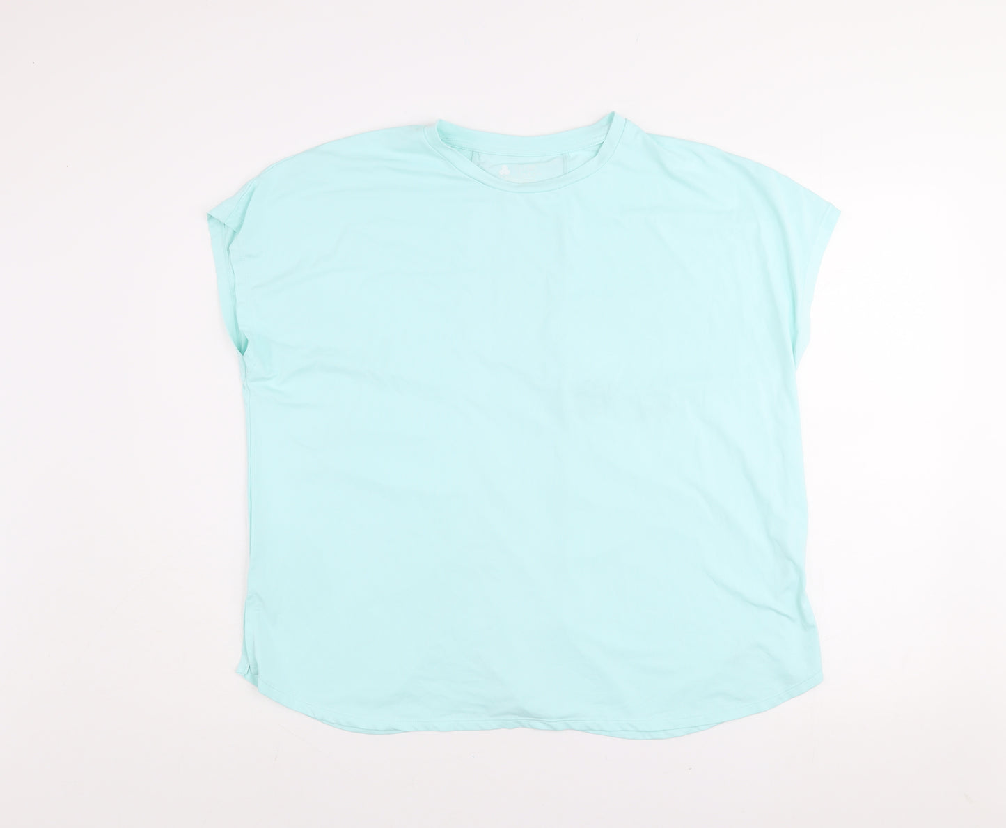 Dunnes Stores Women’s Aqua Blue Short Sleeve Activewear T-Shirt Size L