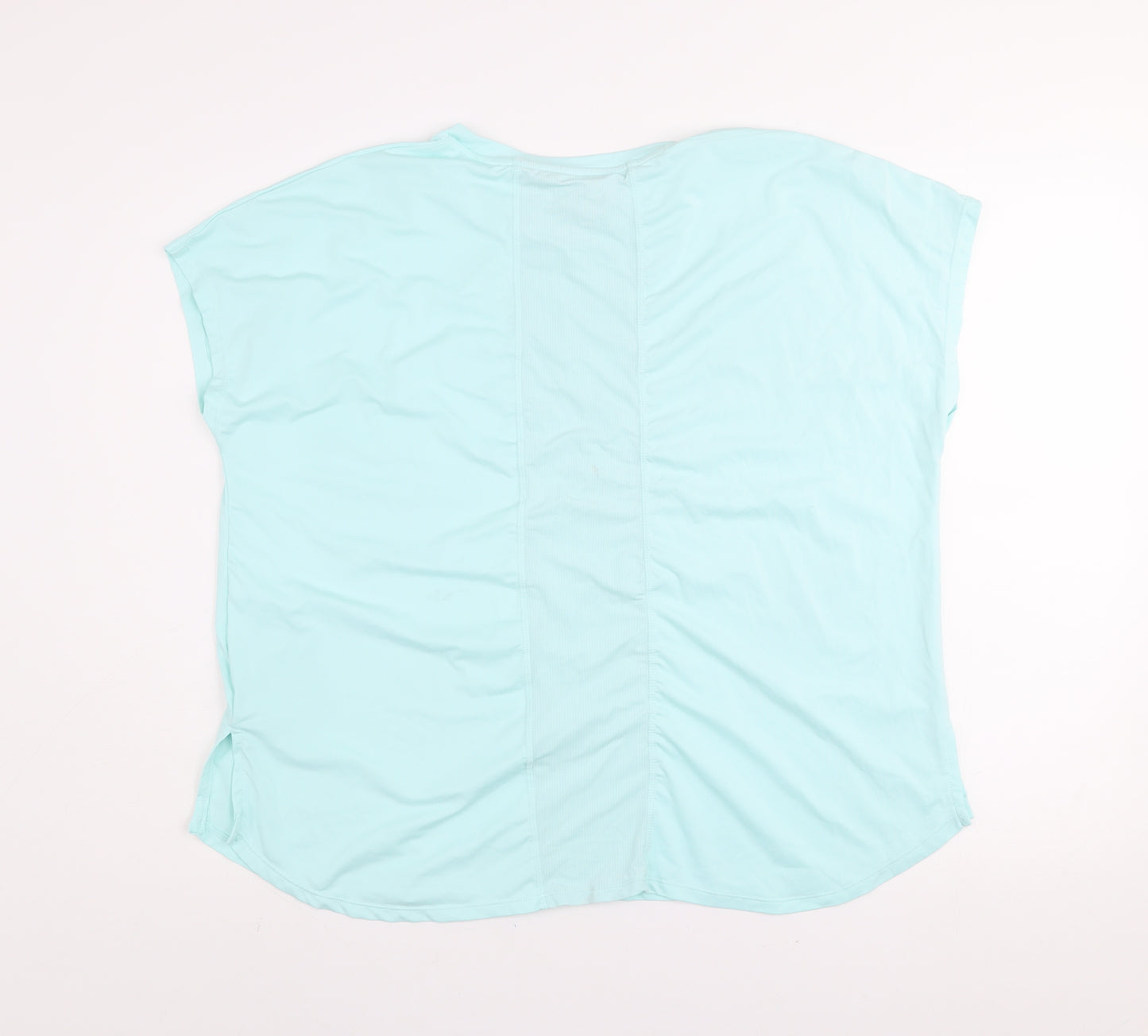 Dunnes Stores Women’s Aqua Blue Short Sleeve Activewear T-Shirt Size L