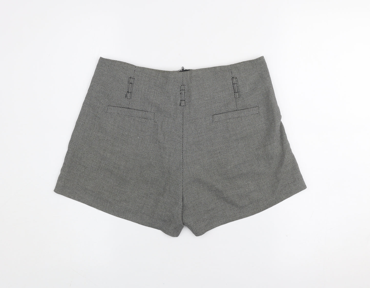 A|wear Women Grey Pleated Chino Shorts Size 10