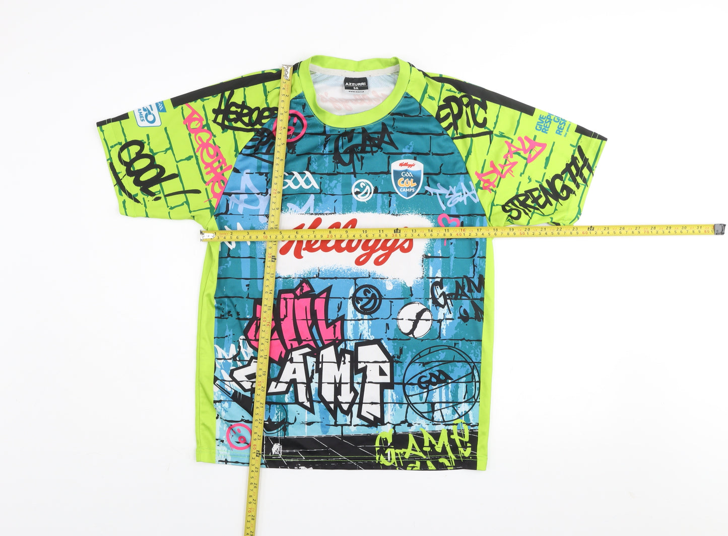Azzurri Boys Multicoloured Graphic Sports T-Shirt 5 Years Quick Dry