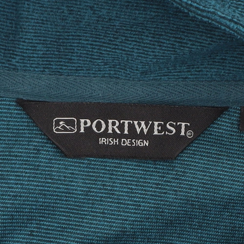 Portwest Men’s Green Fleece 1/4 Zip Pullover Sweatshirt Size L