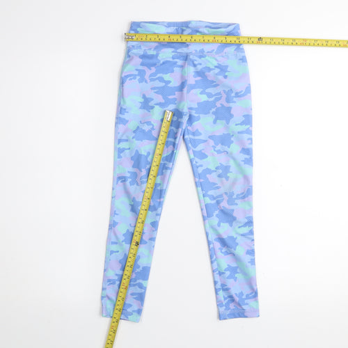 Dunnes Stores Girls Multicoloured Camo Leggings 6-7 Years Elastic Waist Activewear
