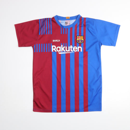 FC Barcelona Boys Multicoloured Football Jersey T-Shirt 14 Years