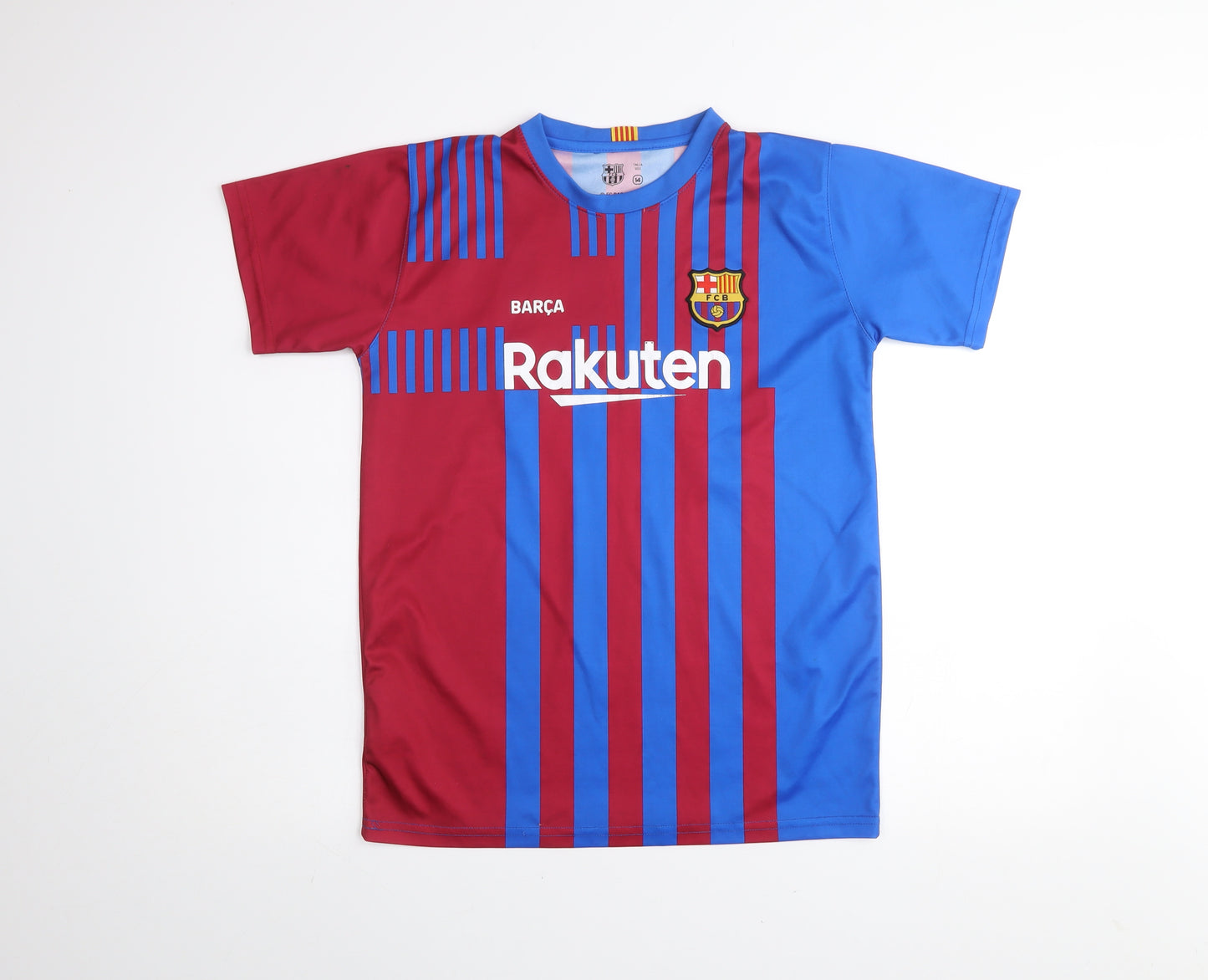 FC Barcelona Boys Multicoloured Football Jersey T-Shirt 14 Years