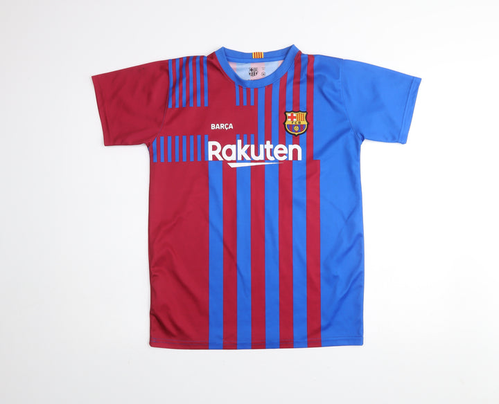 FC Barcelona Boys Multicoloured Football Jersey T-Shirt 14 Years