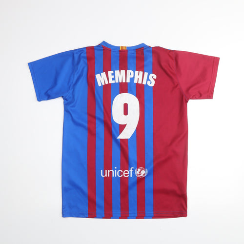 FC Barcelona Boys Multicoloured Football Jersey T-Shirt 14 Years