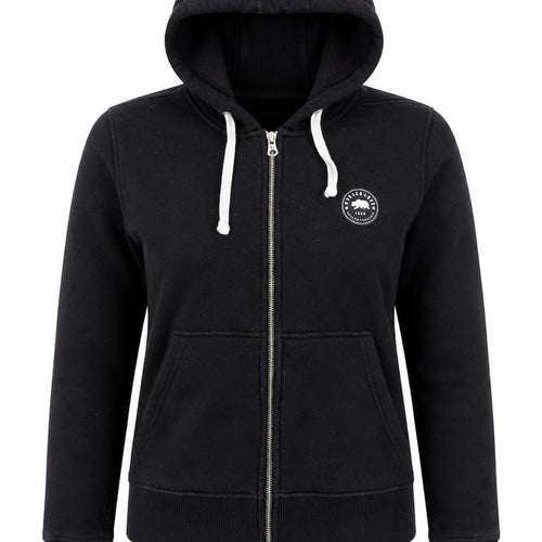 SoulCal & Co Black Full Zip Hoodie Women UK 8 Cotton Blend