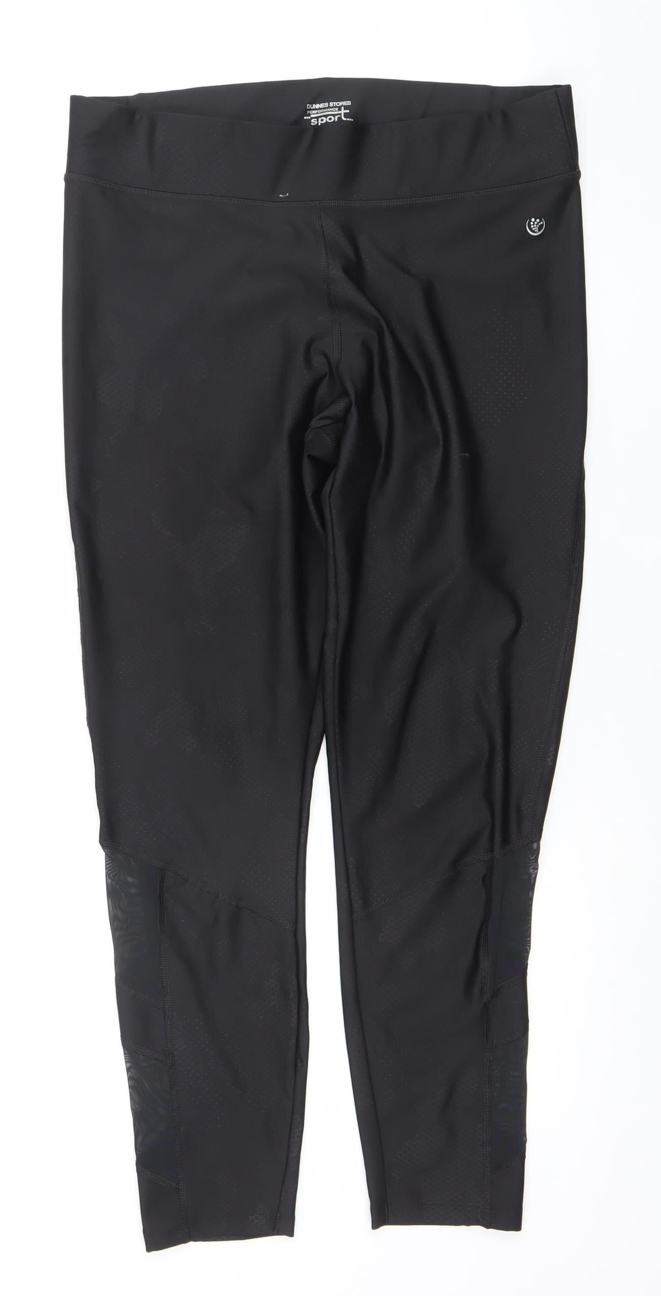 Dunnes Stores Women’s Black Performance Sport Leggings Size L