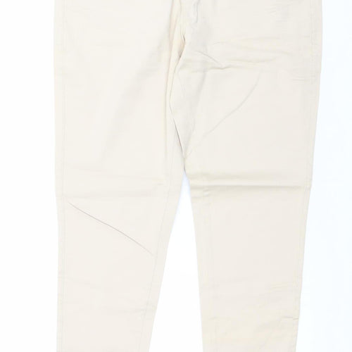 Denim Co. Women’s Beige Size 12 Skinny Twill Jeggings