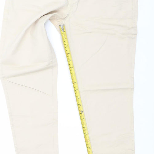 Denim Co. Women’s Beige Size 12 Skinny Twill Jeggings
