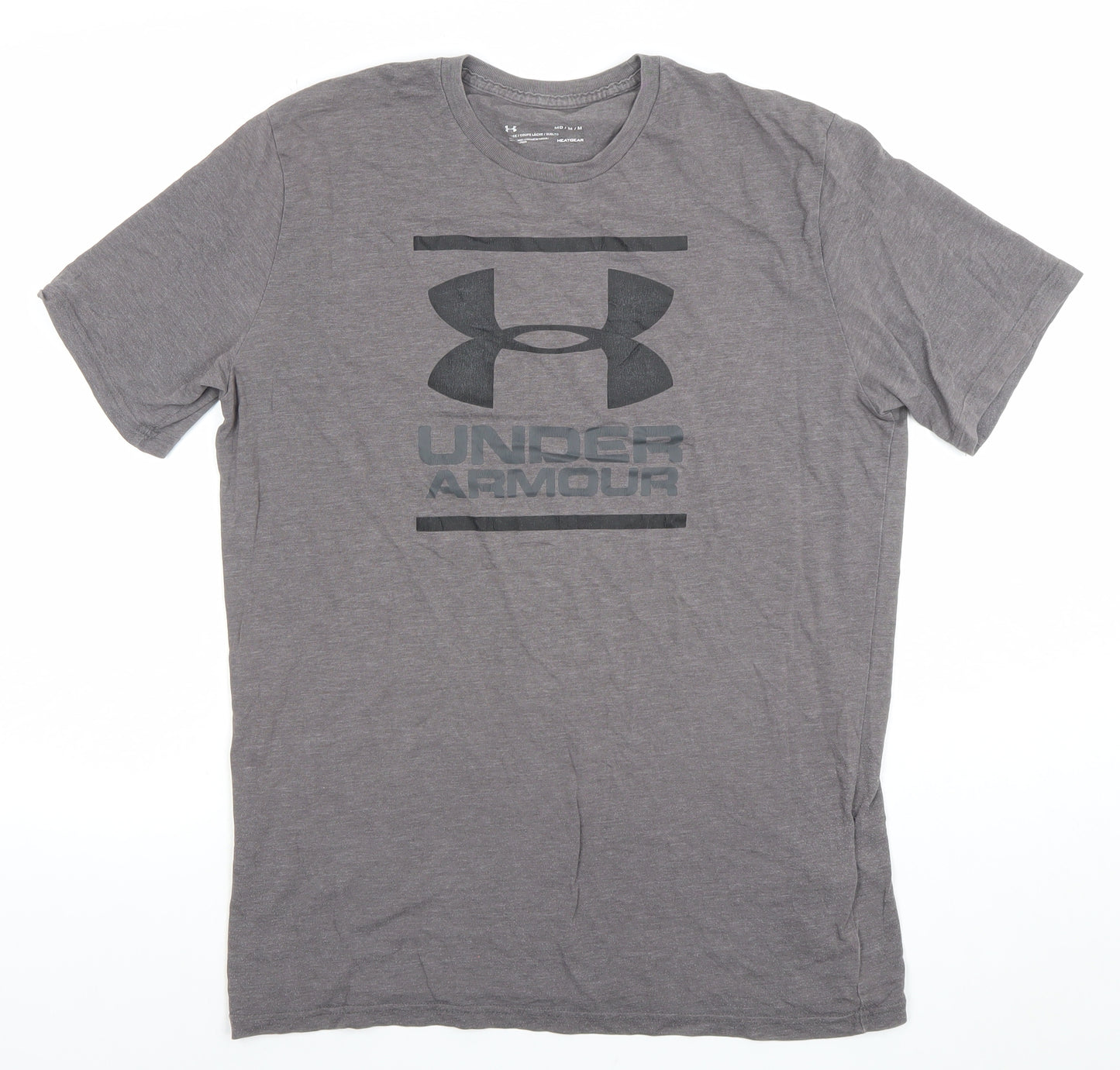 Under Armour Men's Grey HeatGear Loose Fit Short Sleeve T-Shirt M