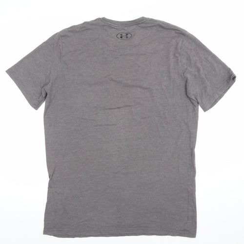 Under Armour Men's Grey HeatGear Loose Fit Short Sleeve T-Shirt M