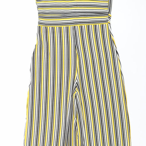 New Look Girls 915 Multicoloured Striped Jersey Jumpsuit Age 14/15 Adjustable Straps