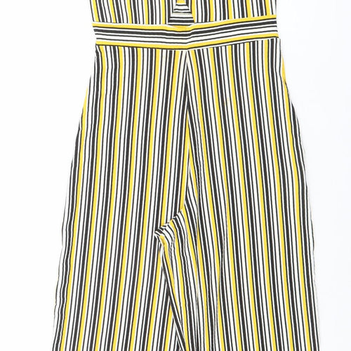 New Look Girls 915 Multicoloured Striped Jersey Jumpsuit Age 14/15 Adjustable Straps