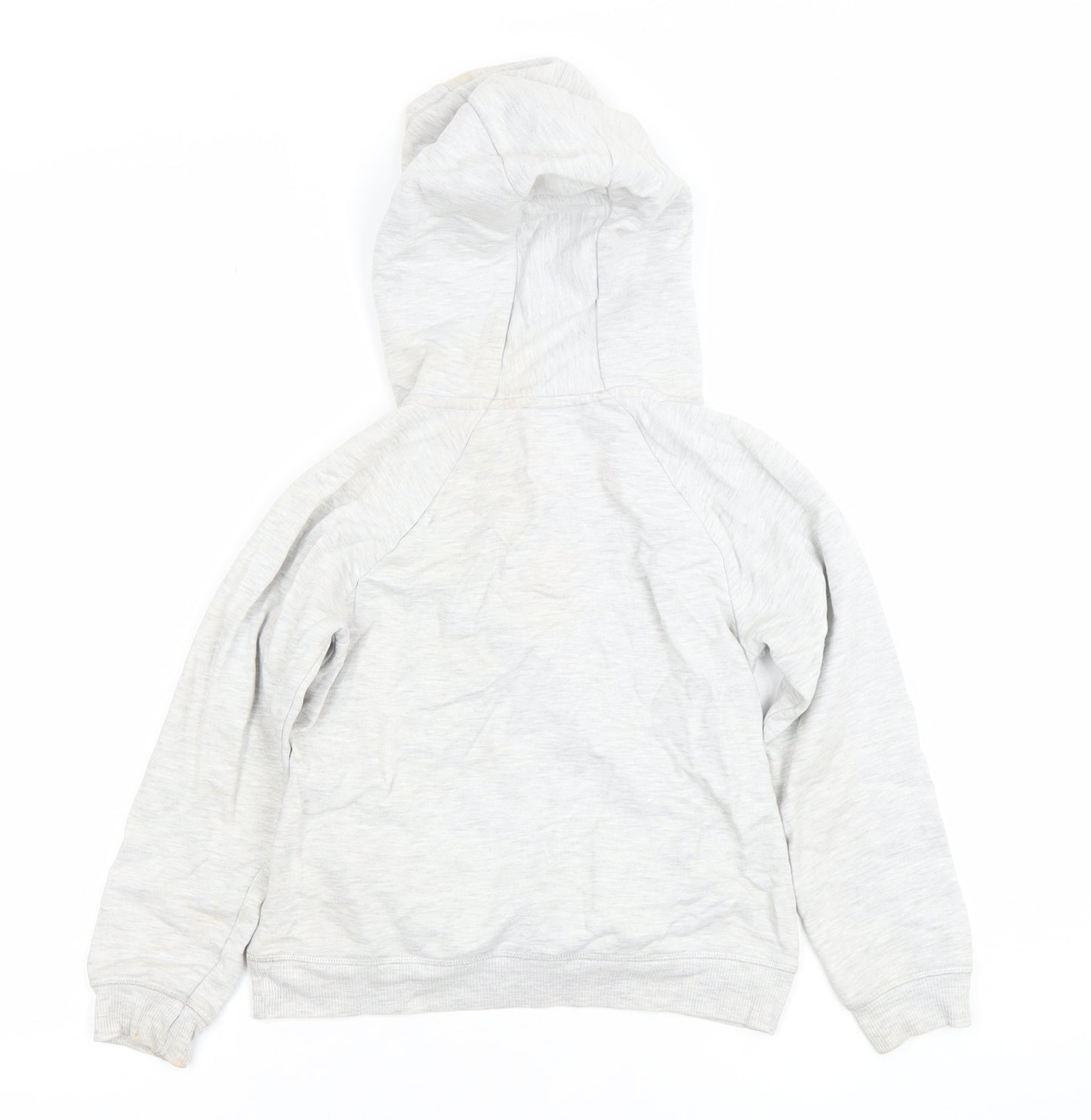 Mintie by Mini Melini Girls Grey Cat Face Hoodie 7-8 Years Pullover