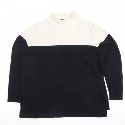 Marks and Spencer Women’s Black Mock Neck Long Sleeve Jumper Size 18