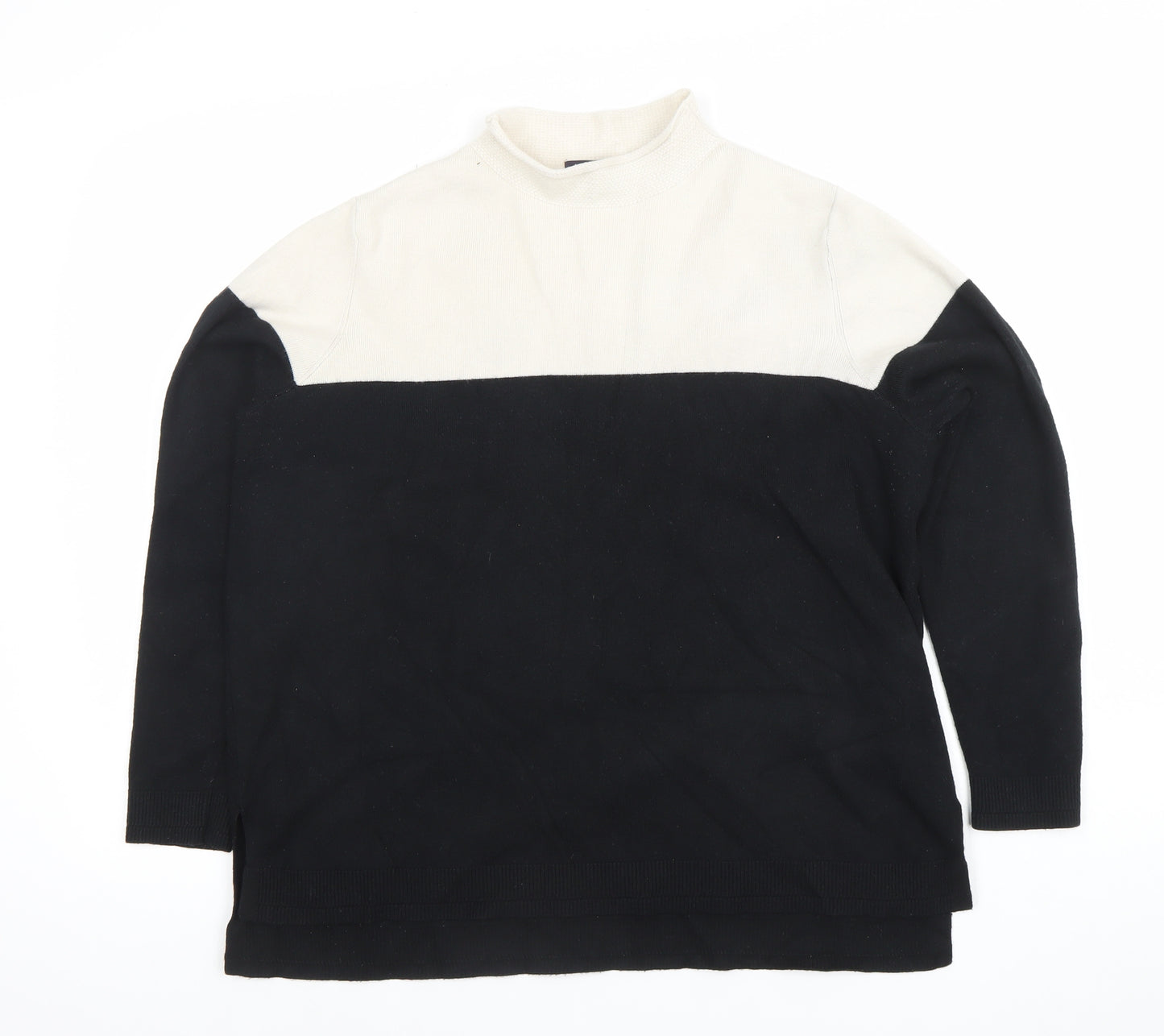 Marks and Spencer Women’s Black Mock Neck Long Sleeve Jumper Size 18