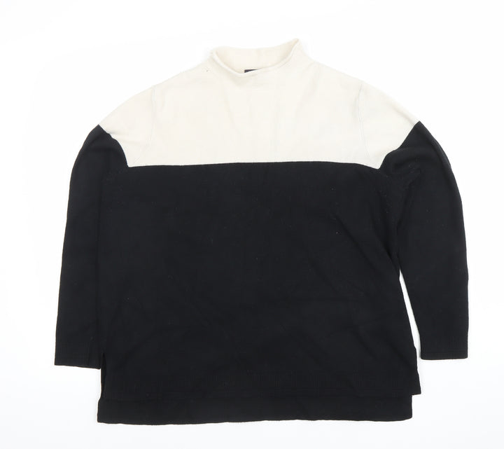 Marks and Spencer Women’s Black Mock Neck Long Sleeve Jumper Size 18