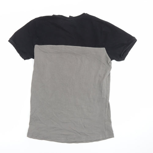 Kings Will Dream Boys Black & Grey Colourblock Logo T-Shirt 14-15 Years