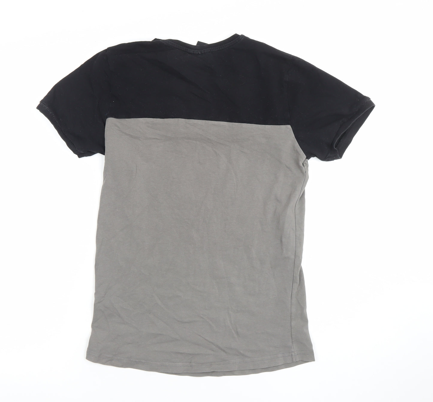 Kings Will Dream Boys Black & Grey Colourblock Logo T-Shirt 14-15 Years