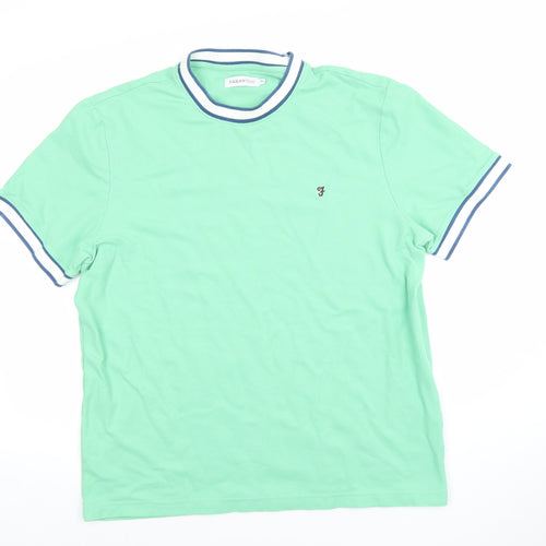 Farah 1920 Men's Green XL Crew Neck Short Sleeve Cotton T-Shirt