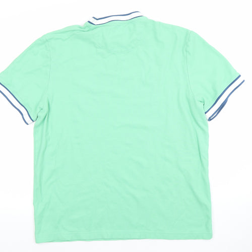 Farah 1920 Men's Green XL Crew Neck Short Sleeve Cotton T-Shirt