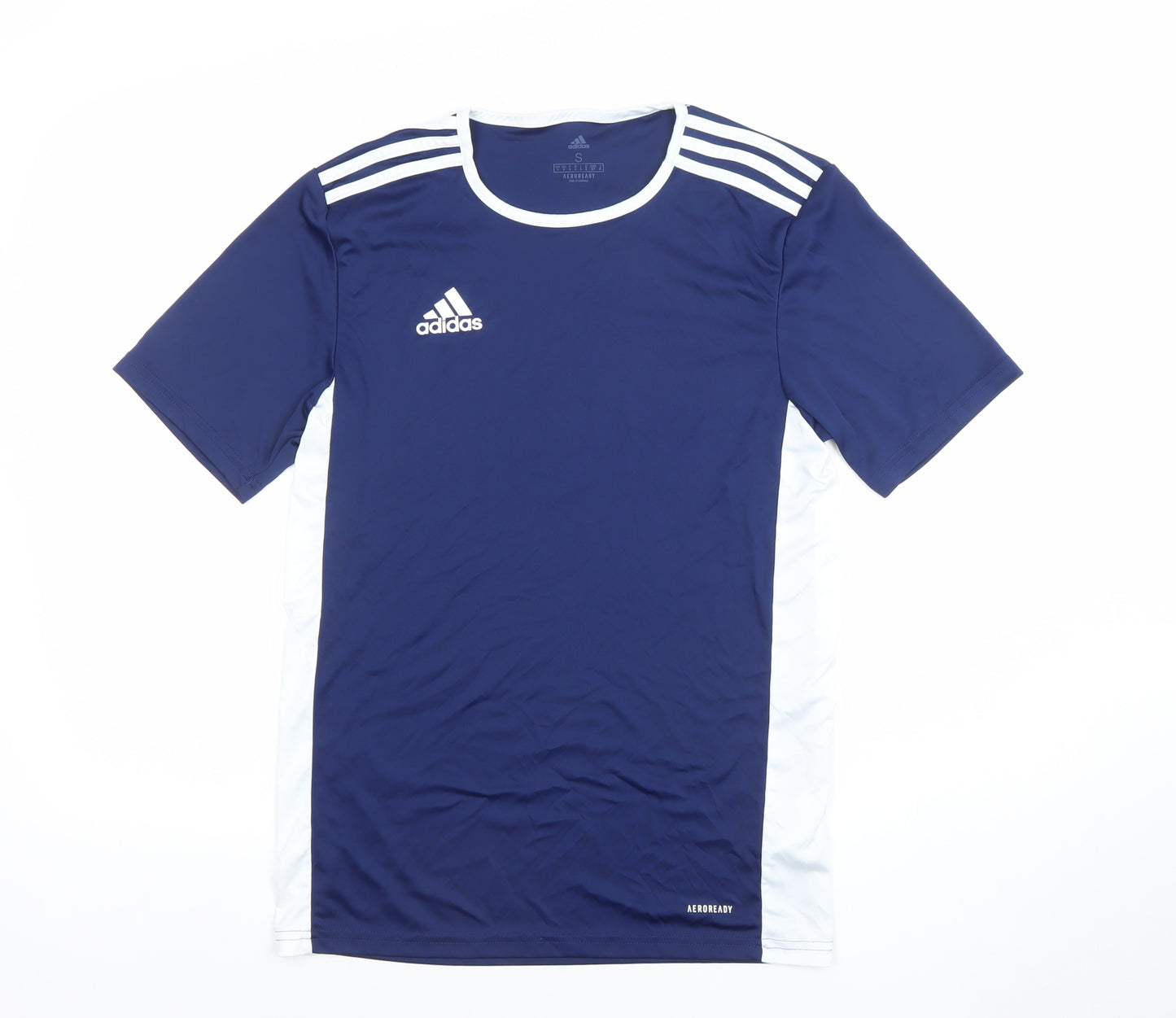 adidas Mens Blue Aeroready Short Sleeve Sports T-Shirt Size S