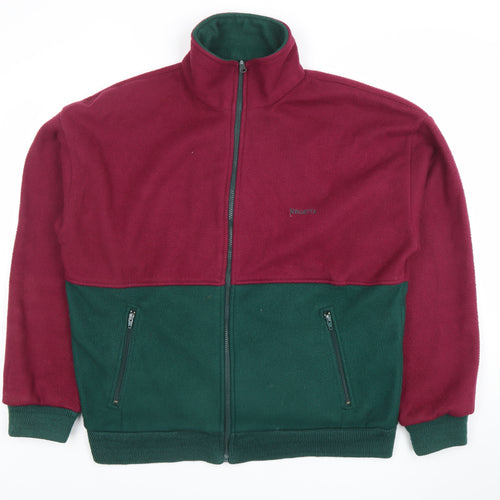 Regatta Mens Burgundy Green Fleece Jacket 2XL Outdoor Full Zip