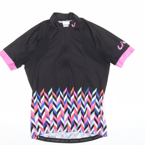 Liv Women's Black Medium Cycling Jersey Short Sleeve Athletic Top