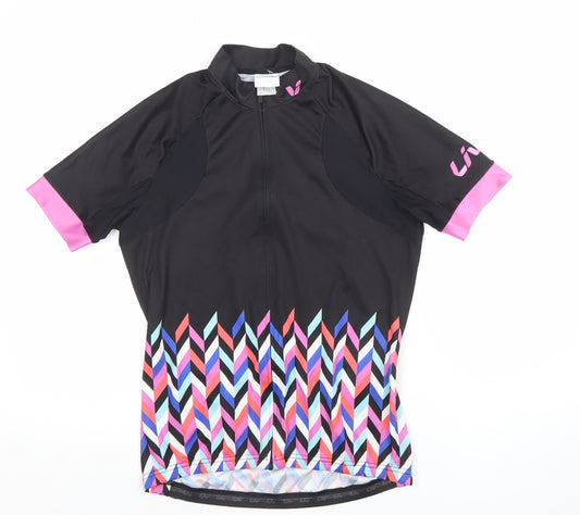 Liv Women's Black Medium Cycling Jersey Short Sleeve Athletic Top
