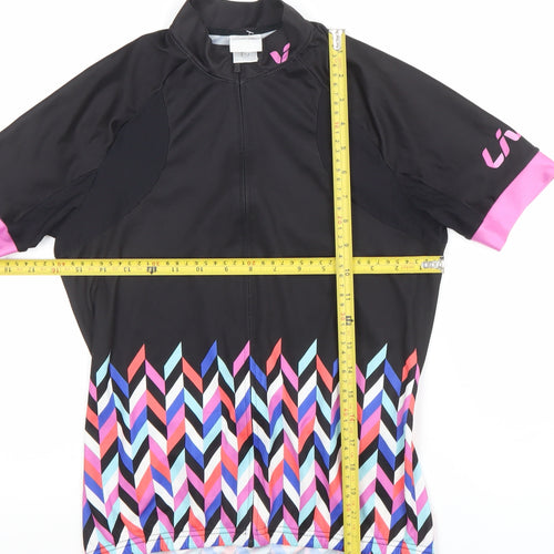 Liv Women's Black Medium Cycling Jersey Short Sleeve Athletic Top
