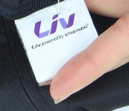 Liv Women's Black Medium Cycling Jersey Short Sleeve Athletic Top