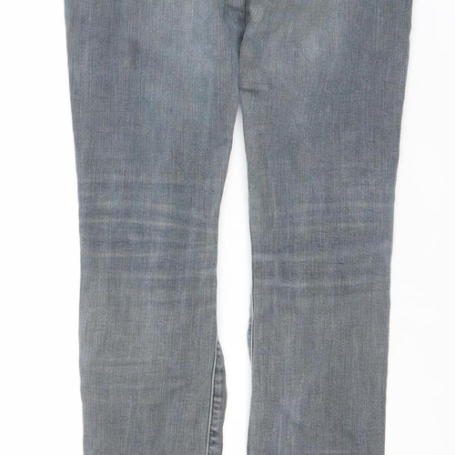 7 For All Mankind Womens Blue Skinny Denim Jeans Size 24 Slim Fit