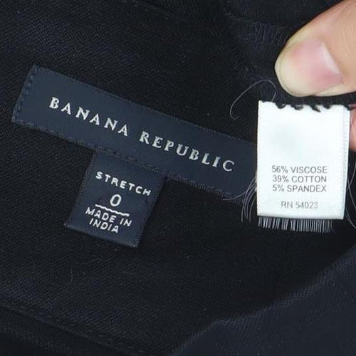 Banana Republic Women’s Black Knee Length Stretch Pencil Skirt Size 6