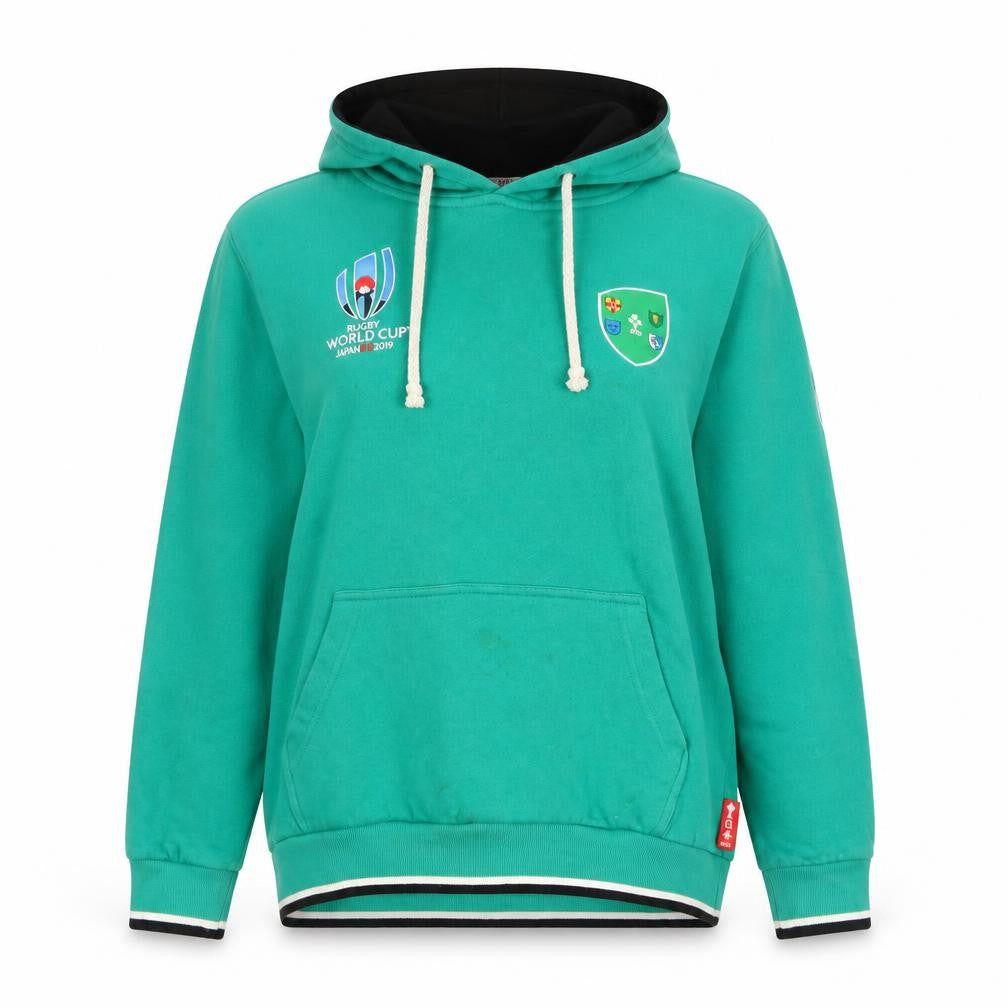 Rugby World Cup Japan 2019 Green Hoodie L Women Cotton Blend